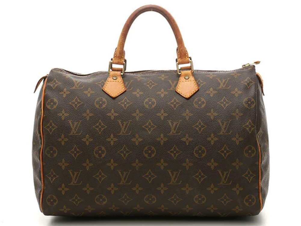 LOUIS VUITTON Monogram Speedy brown Boston Bag